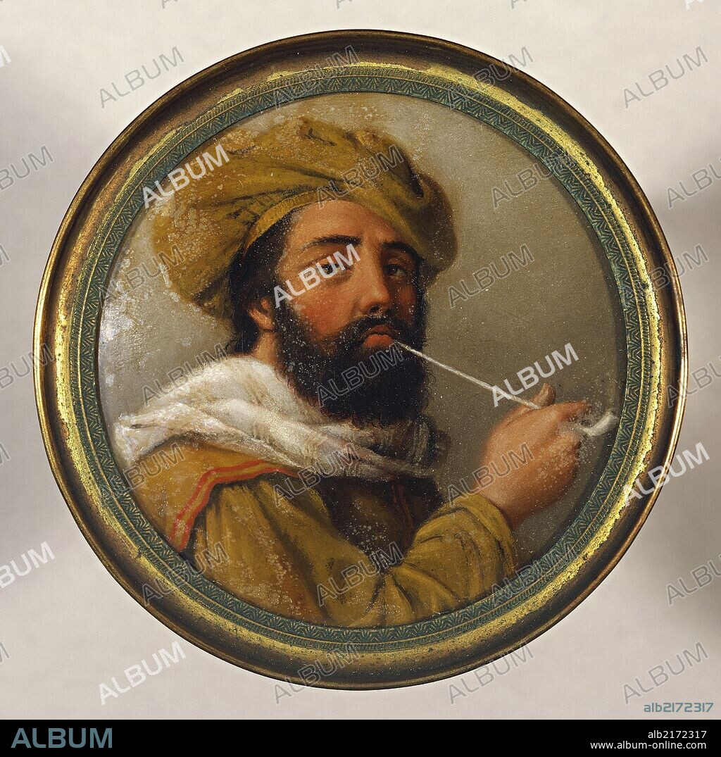Portrait of Giovanni Battista Belzoni (1778-1823), Italian explorer and archaeologist, miniature, Italy, 19th century.