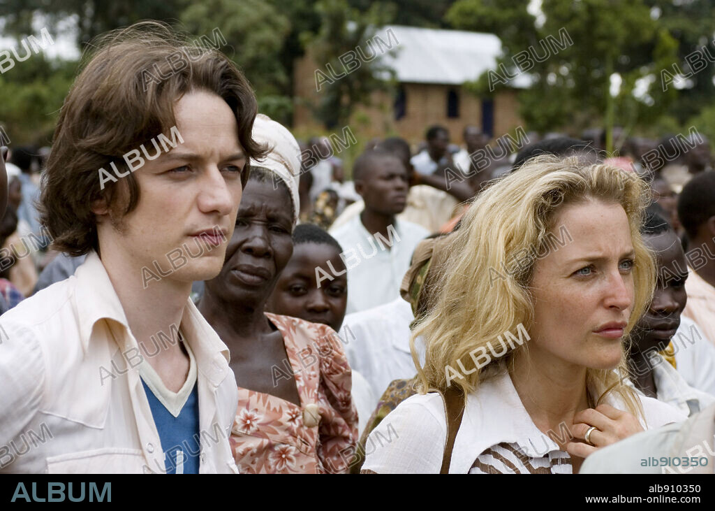 GILLIAN ANDERSON and JAMES MCAVOY in THE LAST KING OF SCOTLAND, 2006, directed by KEVIN MACDONALD. Copyright DNA FILMS/FOX SEARCHLIGHT PICTURES/FILMFOUR/COWBOY FILMS / DAVIDSON, NEIL.