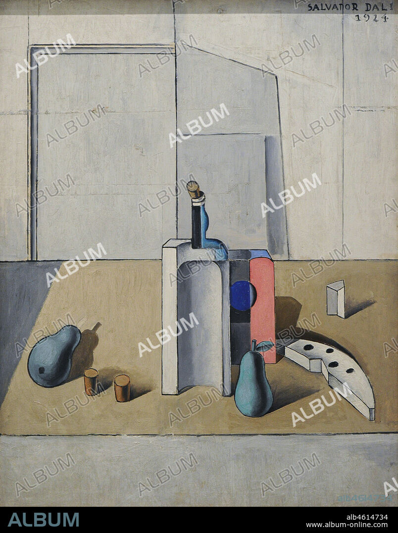 SALVADOR DALÍ. Salvador Dalí (Salvador Dalí i Domènech) (1904-1989). Artista español. Naturaleza muerta, 1924. Oleo sobre lienzo, 125 x 99 cm. Museo Nacional Centro de Arte Reina Sofía. Madrid. España.