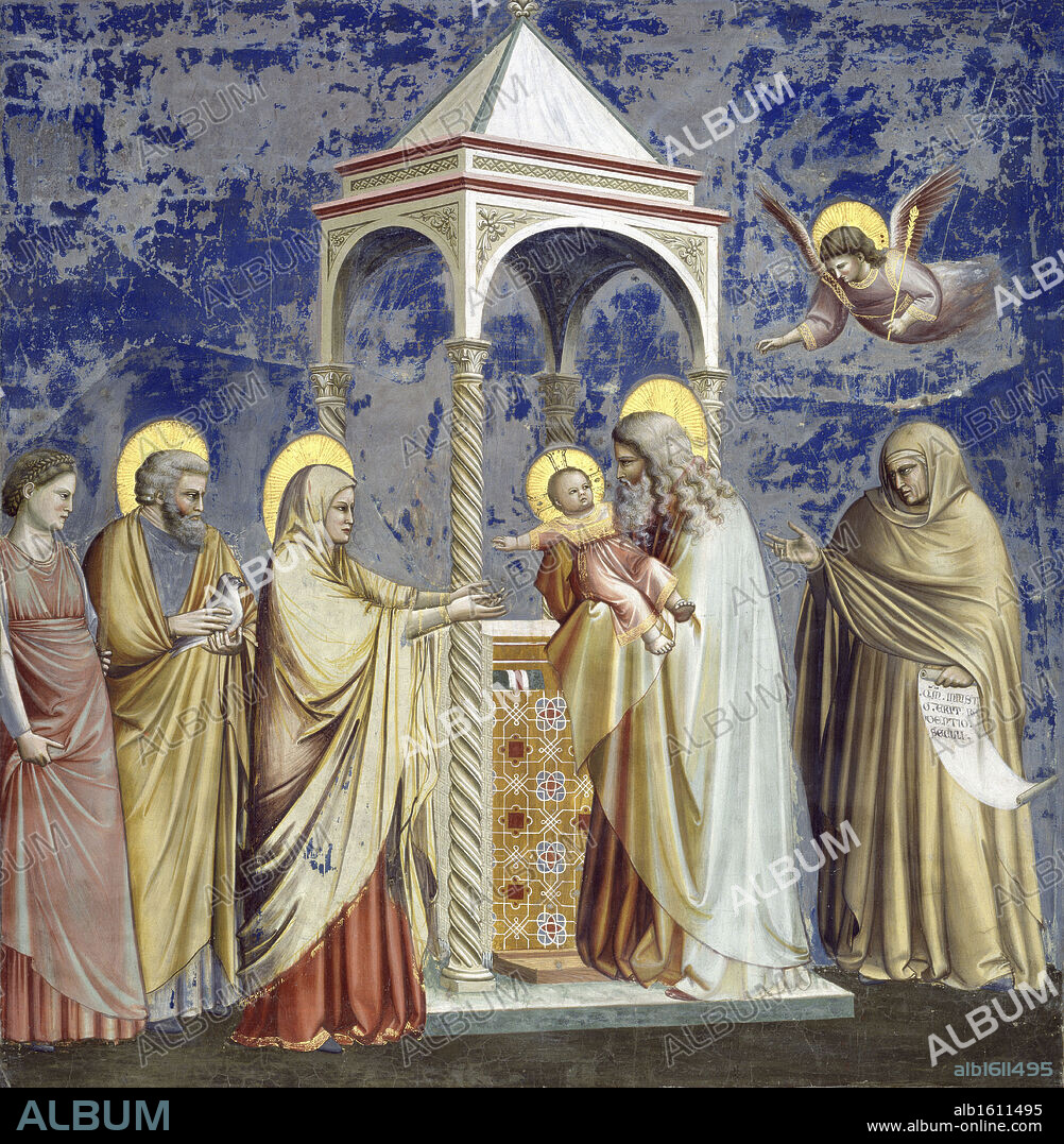 GIOTTO DI BONDONE. Presentation at the Temple C.1305-13 Giotto (ca.1266-1337 Italian) Fresco Capella Scrovegni, Padua, Italy.