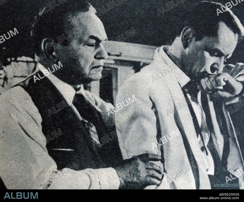 Edward G. Robinson (born Emanuel Goldenberg; December 12, 1893 - January 26, 1973) was a Romanian-born American actor of stage and screen during Hollywood's Golden Age. Francis Albert Sinatra (December 12, 1915 - May 14, 1998) was an American singer and actor who is generally perceived as one of the greatest musical artists of the 20th century. He is one of the best-selling music artists of all time, having sold an estimated 150 million records worldwide.