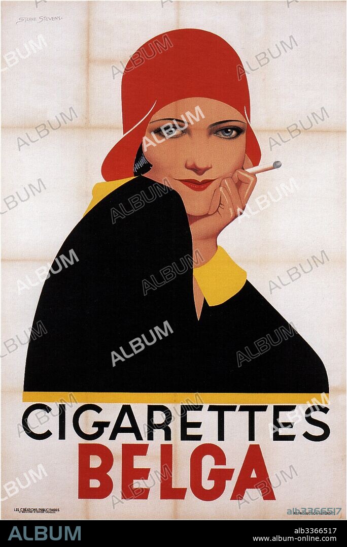 LAWRENCE STERNE STEVENS. Cigarettes Belga.
