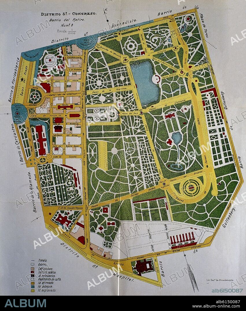 PLANO DEL BARRIO DEL RETIRO  SIG 688.