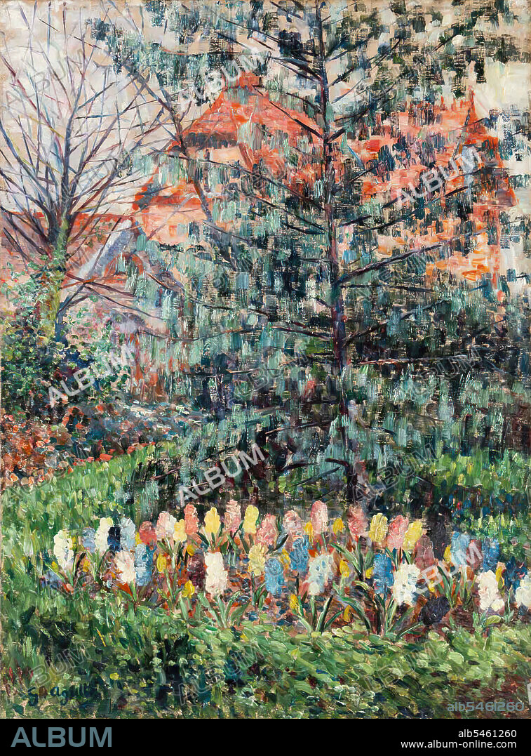 Georgette Agutte / The garden of the house in Bonnières sur Seine 1900.