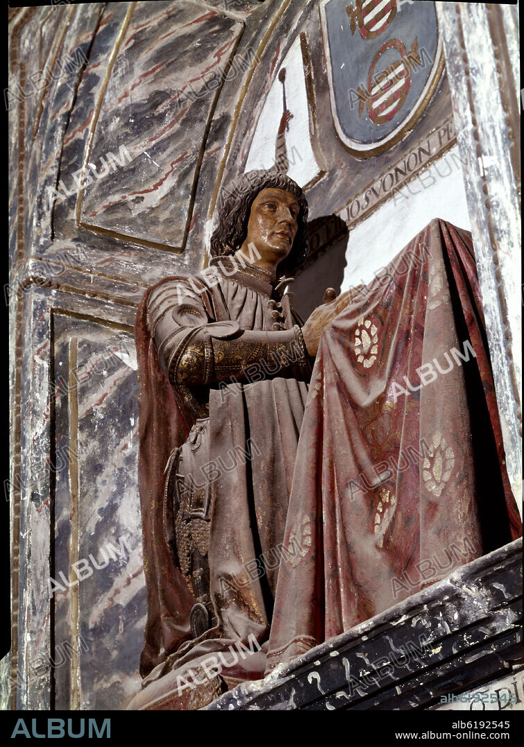 JUAN MARTÍNEZ MONTAÑÉS. SEPULCRO DE DON GUZMAN EL BUENO (ALONSO PEREZ DE GUZMAN) - DUQUE DE MEDASIDONIA - DETALLE - SIGLO XVII.
