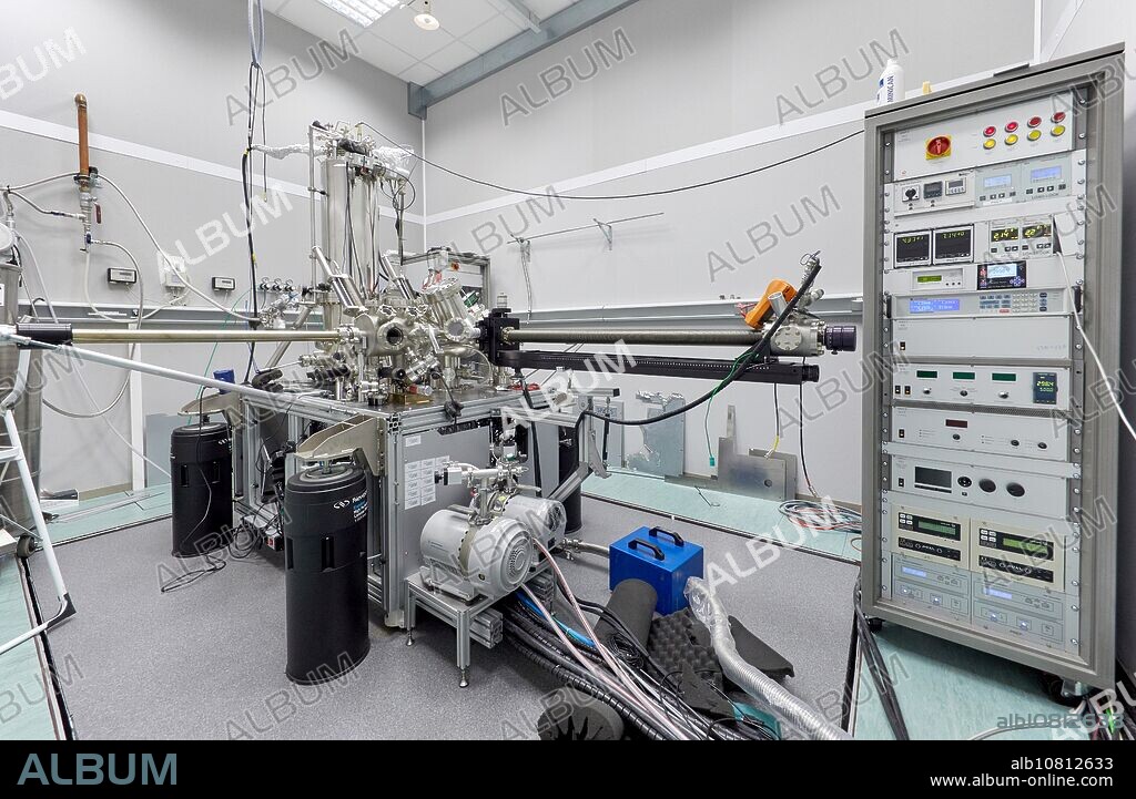 Ultra-Low-Temperature (1.1 K) Ultra-High-Vacuum Scanning Tunneling and Atomic Force Microscope (STM-AFM). It has a 3T Magnetic Field. It is used for atomic manipulation, atomic and molecular magnetism studies, and research on physics at surfaces of functional materials. Nanotechnology. Laboratory. CIC nanoGUNE Nano science Cooperative Research Center. Donostia. San Sebastian. Gipuzkoa. Basque Country. Spain.