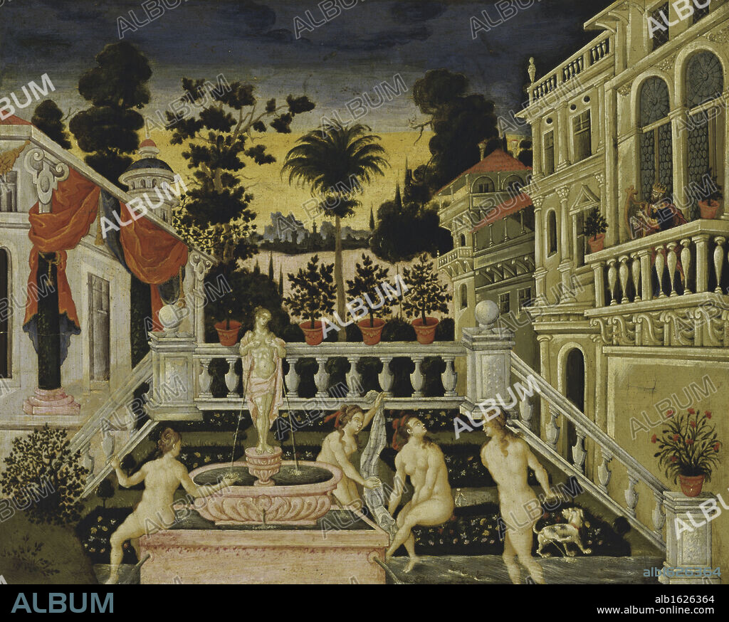 THEODOROS PULAKIS OR POULAKIS. David and Bathsheba Bathe Theodoros Pulakis (ac. 1650 Greek) Correr Civic Museum, Venice.