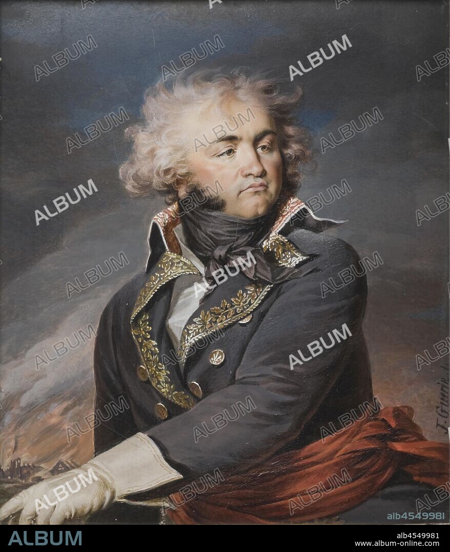 Jean-Urbain Guérin, Jean Baptiste Kleber, Jean Baptiste Kleber painting, Watercolor and gouache on parchment, Height, 24 cm (9.4 inches), Width, 20 cm, (7.8 inches).