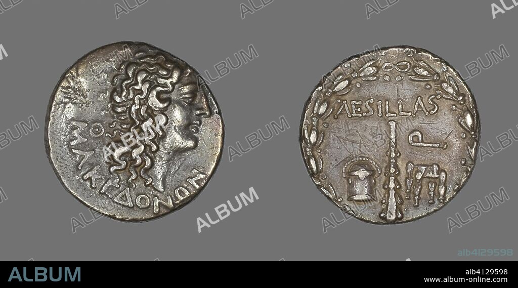 ANCIENT GREEK. Tetradrachm (Coin) Portraying Alexander the Great. Greek. Date: 93 BC-92 BC. Dimensions: Diam. 2.8 cm; 14.70 g. Silver. Origin: Macedonia.
