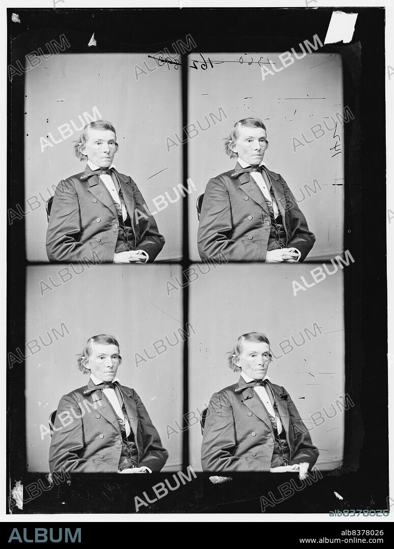 Stephens, Hon. Alexander H. of Ga., 4 on one plate, between 1865 and 1880. [Politician: vice president of the Confederate States of America].