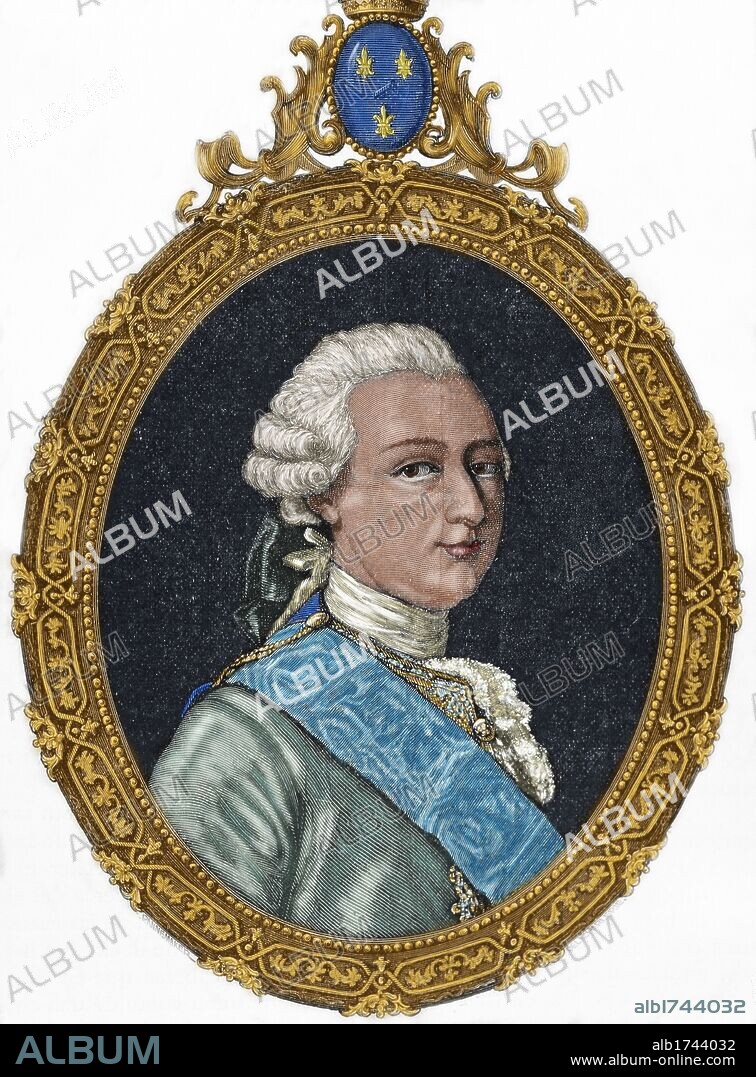 CONDE, Louis Joseph de (París,1736-1818). Militar francés. Gran maestre de la Casa Real. En Coblenza creó el "ejército Condé" con el que combatió la Revolución francesa. Grabado por Pannemaker. Coloreado.