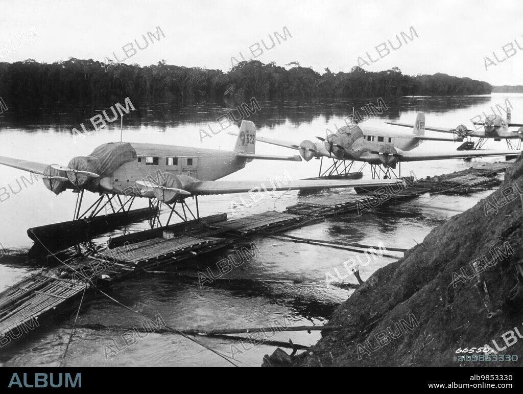 Junkers Ju 52 transport plane, World War II - German Air Force, Germany 1933-1945, National Socialism [automated translation].