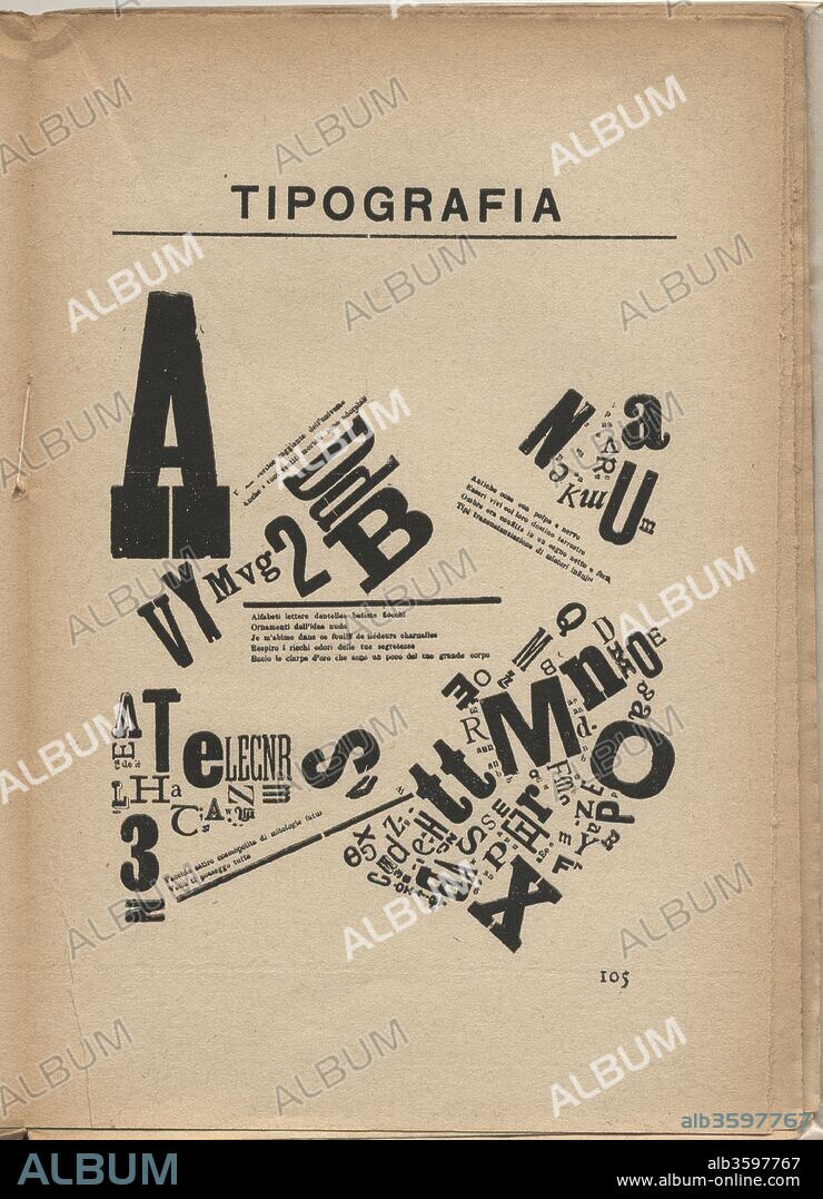 ARDENGO SOFFICI. BÏF§ZF+18 Simultaneità e Chimismi lirici (BÏF§ZF+18. Simultaneity and Lyrical Chemistry).
