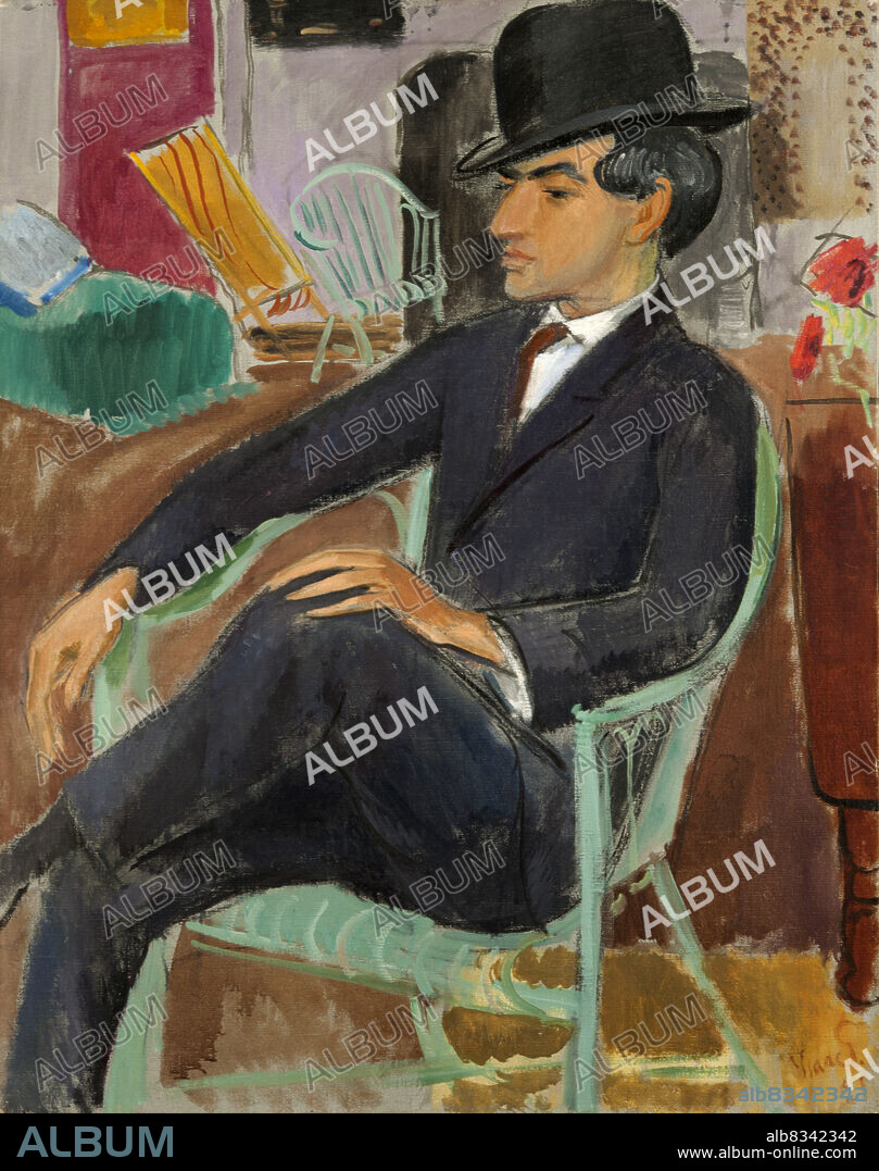 ISAAC GRÜNEWALD. Portrait of the artist Jules Pascin (1885-1930).