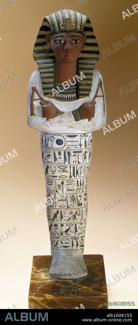 EGYPTIAN ART. Sculpture of Ramses IV, France, Paris, Musee du Louvre.