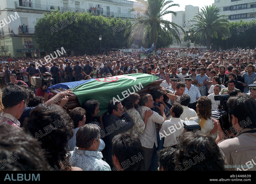 Entierro de Camarón de la Isala. Julio 1992.