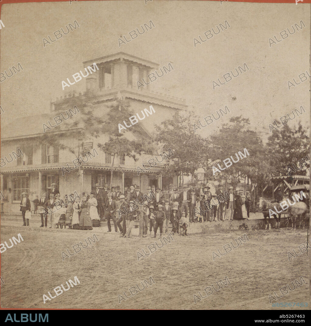 Post Office No. 169., Pach, G. W. (Gustavus W.) (1845-1904), Tourism, Post offices, Carriages & coaches, Clothing & dress, New Jersey, Asbury Park (N.J.), Ocean Grove (N.J.), United States.