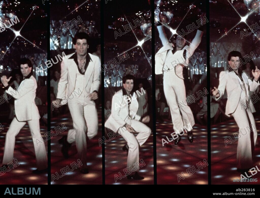 JOHN TRAVOLTA en FIEBRE DEL SÁBADO NOCHE, 1977 (SATURDAY NIGHT FEVER), dirigida por JOHN BADHAM. Copyright PARAMOUNT PICTURES.