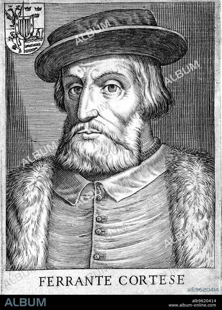 Hernan Cortes, Spanish conquistador who conquered Mexico. Cortes (1485-1547) landed in Mexico in 1519. With a force of only some 600 men, he succeeded in overthrowing the empire of the Aztecs, a civilization numbering 5 million. He was able to achieve this partly due to the natives being terrified of the Europeans' horses and firearms, neither of which they had seen before. In addition, the Aztecs believed a prophecy that they would be visited by a light-skinned bearded god, the Quetzalcoatl, who had taught them agriculture and government in the past, and whose return they were to welcome with great ceremony. Cortes was able to exploit his resemblance to the Quetzalcoatl to great effect.