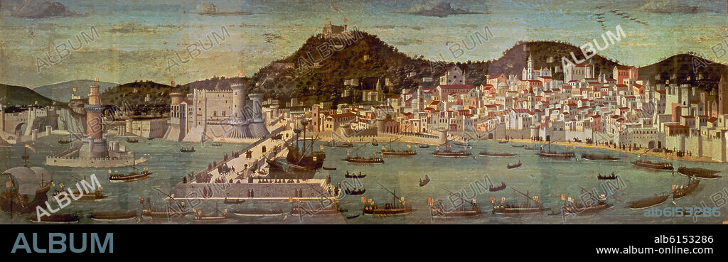FRANCESCO PAGANO. The Tavola Strozzi - 1472/73 - 82x245 cm - tempera on panel.