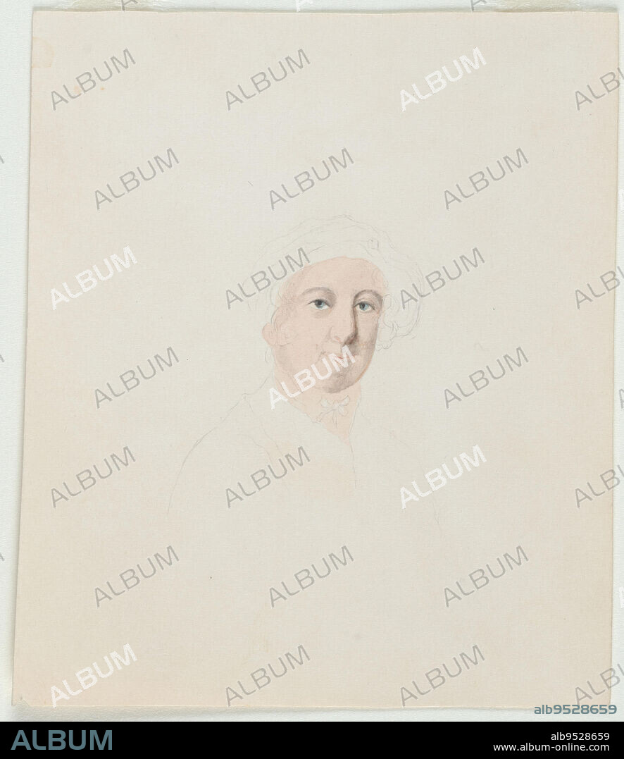 DOLLEY DANDRIDGE PAYNE TODD MADISON et MARY ESTELLE ELIZABETH CUTTS. Dolley Madison. pencil and watercolor on paper. Date: c. 1840-45.