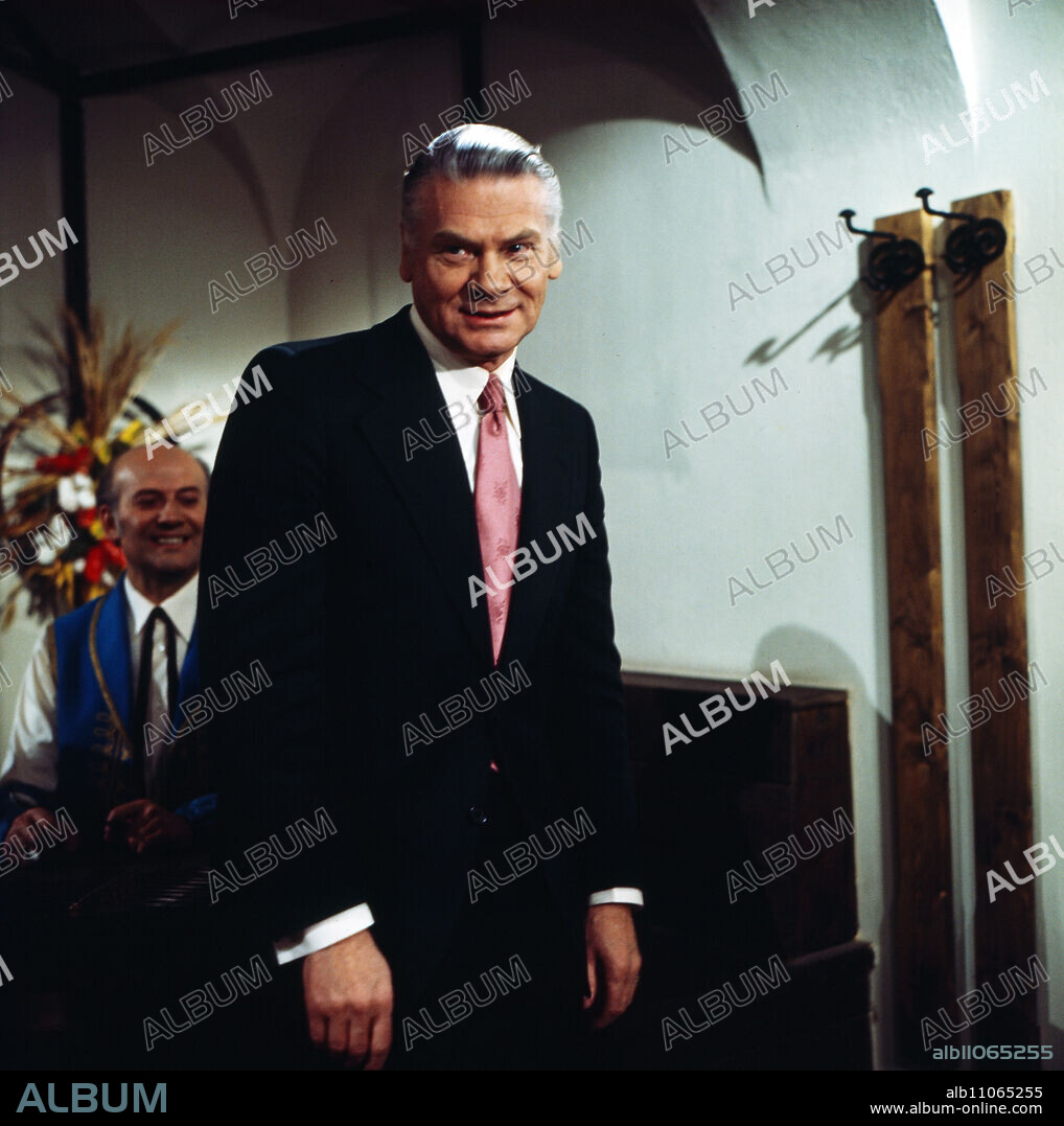 Heinz Conrads, Austrian actor, cabaret artist and Viennese song interpreter, Germany around 1975.