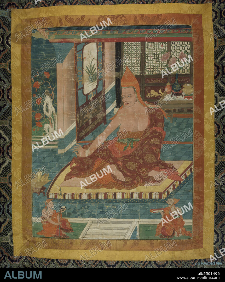 Painted Banner (Thangka) of Portrait of Sakya Pandita (1132 - 1251), c. 1800.