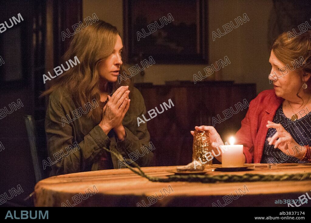 ANN DOWD and TONI COLLETTE in HEREDITARY, 2018, directed by ARI ASTER. Copyright PalmStar Entertainment / Windy Hill Pictures.