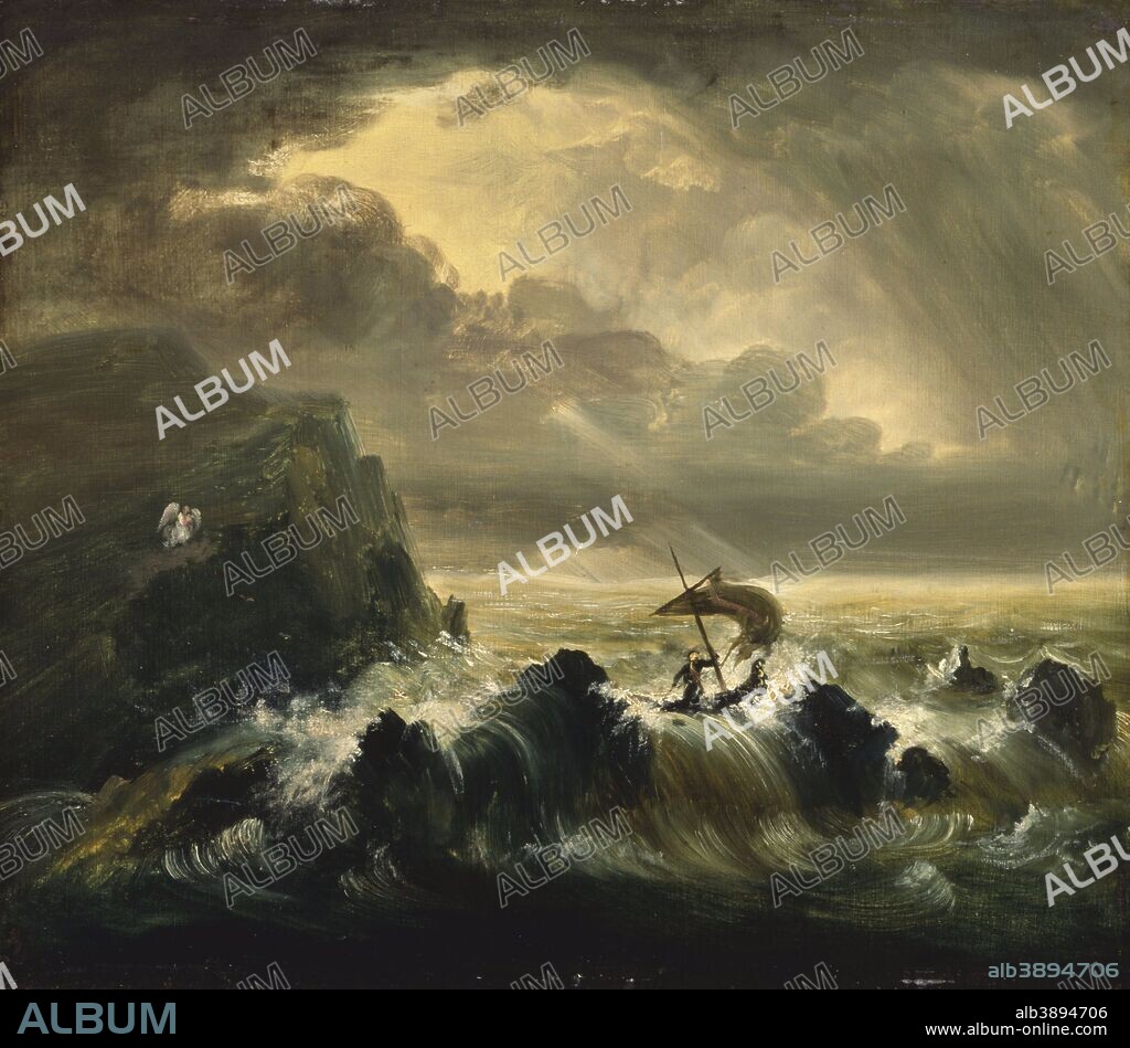 THOMAS COLE. The Voyage of Life: Childhood (study). Date/Period: 1939. Oil on panel. 12 × 13 in (30.6 × 33.1 cm).