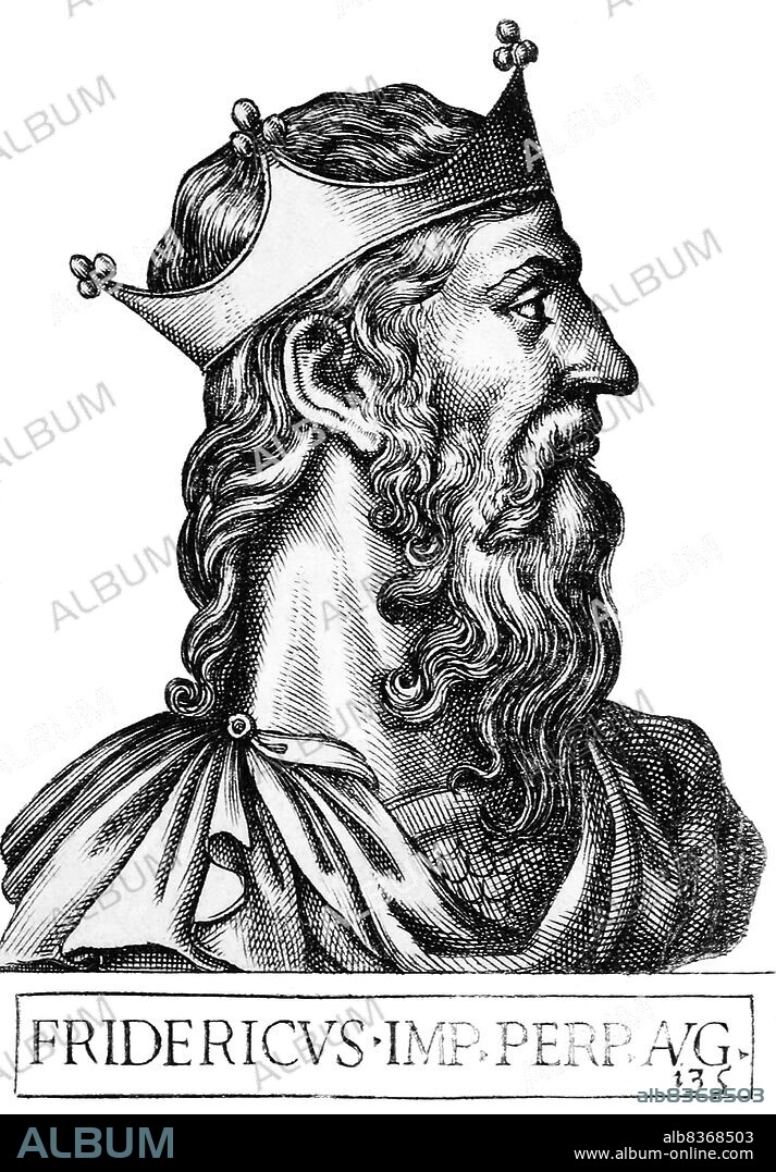 Frederick I (1122-1190), also known as Frederick Barbarossa, was the nephew of German king Conrad III, and became Duke of Swabia in 1147. When Conrad died in 1152, he named Frederick as his successor on his deathbed, rather than his own son, Frederick IV of Swabia. He was later crowned King of Italy and Holy Roman emperor in 1155, as well as being proclaimed King of Burgundy in 1178.<br/><br/>. Frederick was given the name Barbarossa ('red beard') by the northern Italian cities he attempted to conquer, waging six campaigns in all to subsume Italy, struggling constantly with the various popes and interference from the Byzantine Empire. Frederick embarked on the Third Crusade in 1189, after his sixth and final Italian expedition ended in success, a massive campaign in conjunction with the French King Philip Augustus and the English King Richard the Lionheart.<br/><br/>. Before Frederick arrived in Jerusalem however, he drowned in the Saleph river in 1190, leaving the German army in a state of chaos and ultimately leading to the dissolution of the Crusader army. He was considered an exceptionally charismatic leader and one of the Holy Roman Empire's greatest mediaeval emperors, with his contributions including the reestablishment of the 'Corpus Juris Civilis' (Roman rule of law). His qualities were considered almost superhuman by some, his ambition, longevity, organisational skills, battlefield acumen and political perspicuity all adding to his reputation.