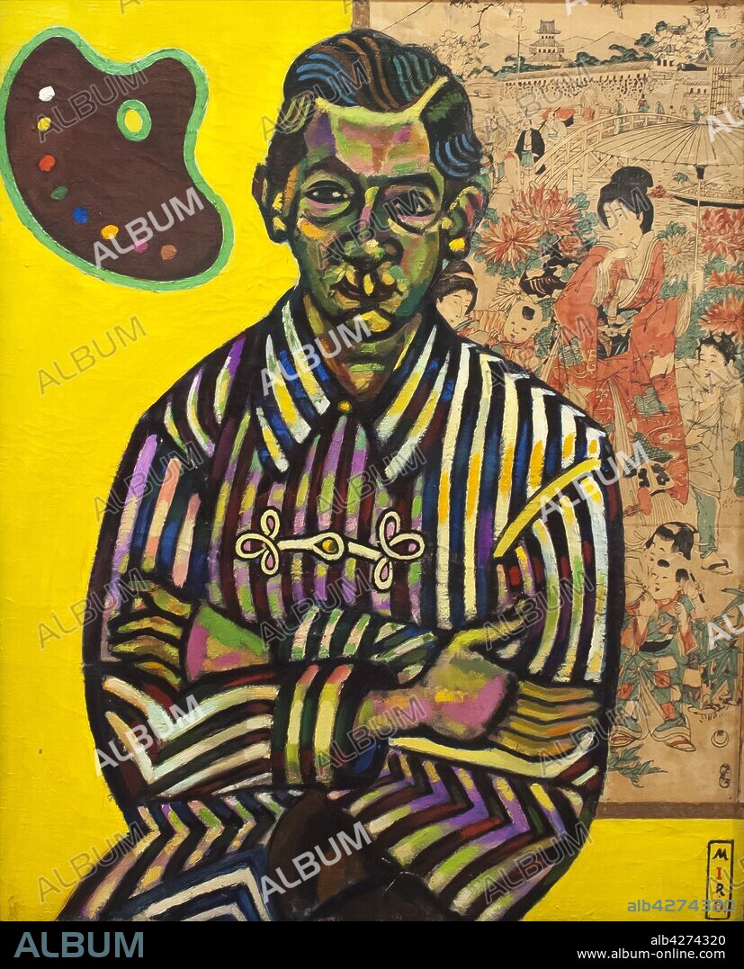 JOAN MIRÓ. Joan Miró / 'Retrato de Enric Cristòfol Ricart', 1917, Óleo sobre lienzo, 81,6 x 65,7 cm.