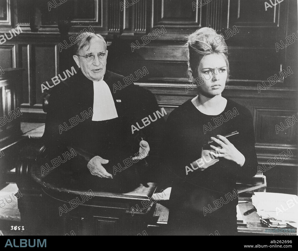 BRIGITTE BARDOT et CHARLES VANEL dans LA VERITE, 1960, réalisé par HENRI-GEORGES CLOUZOT.