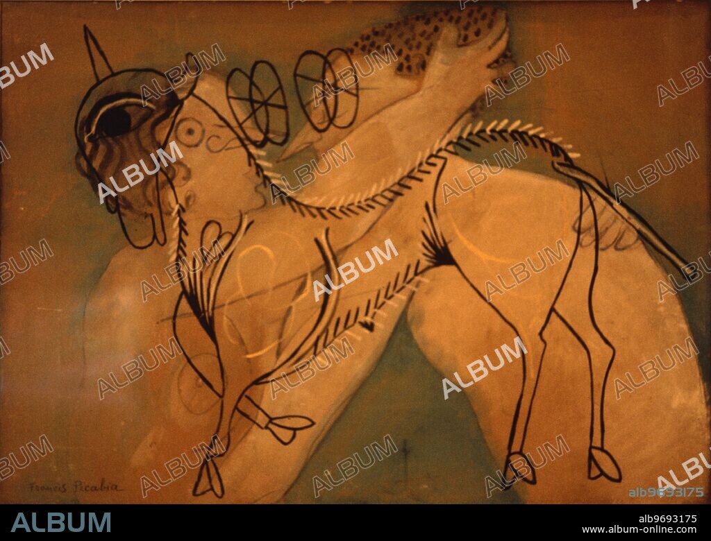 Agneau Mystique et Baiser - 1927. by Francis Picabia. Francis-Marie Martinez Picabia (January 28, 1879 - November 30, 1953) was a well-known painter and poet born of a French mother and a Spanish father. Â©TopFoto.