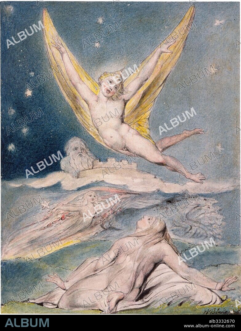 WILLIAM BLAKE. The Lark (from John Milton's L'Allegro and Il Penseroso).