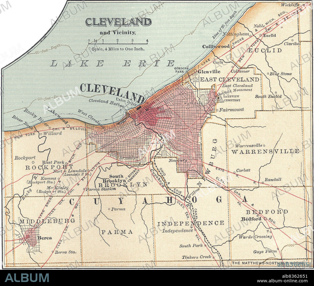 Map of Cleveland.