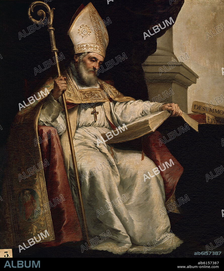 BARTOLOMÉ ESTEBAN MURILLO. 'Saint Isidore', 1655, Oil on canvas, 193 x 165 cm.