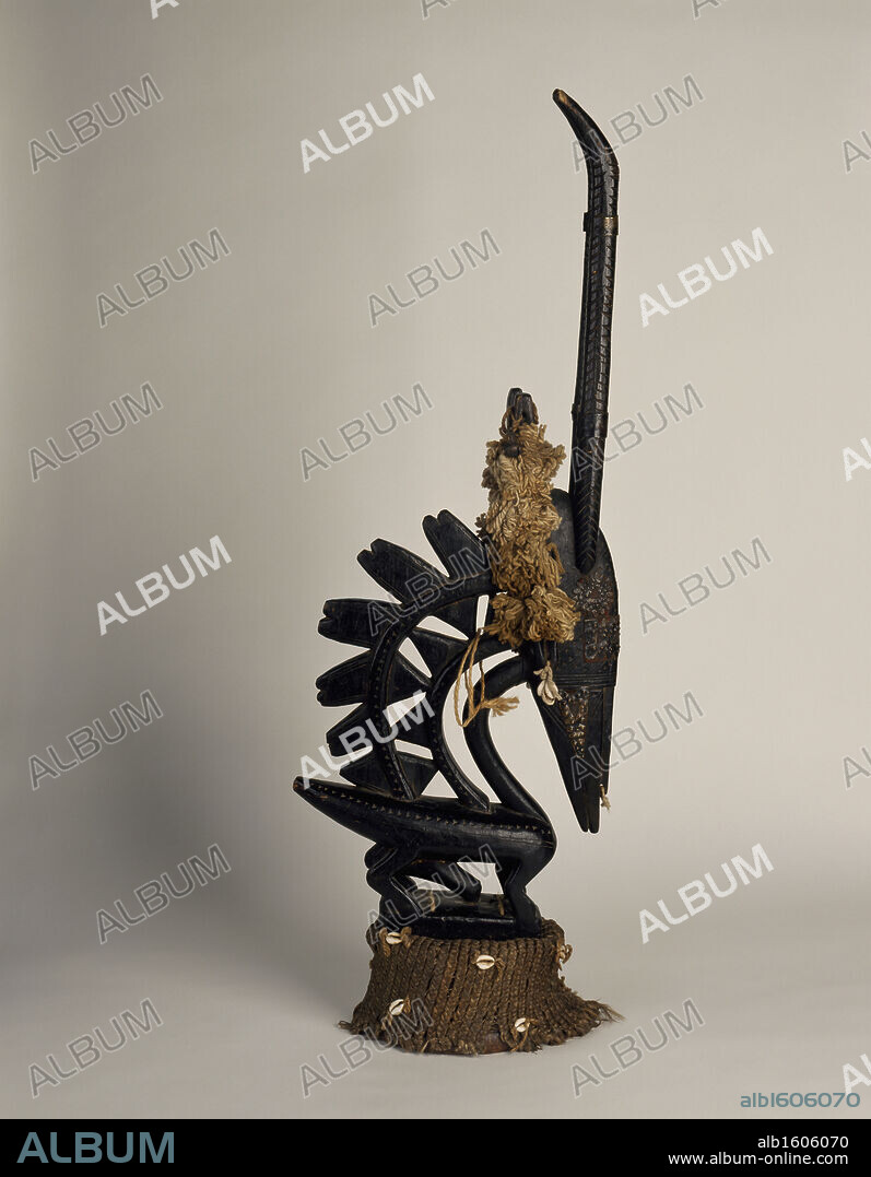 Chi-Wara Headdress Bambara Culture African Art Gift of Dr. Walter Scott Collection of The Museum of Contemporary Art, Jacksonville, Florida.