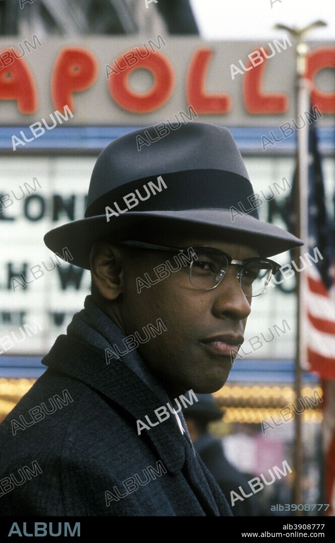 DENZEL WASHINGTON in MALCOLM X, 1992, directed by SPIKE LEE. Copyright WARNER BROTHERS.