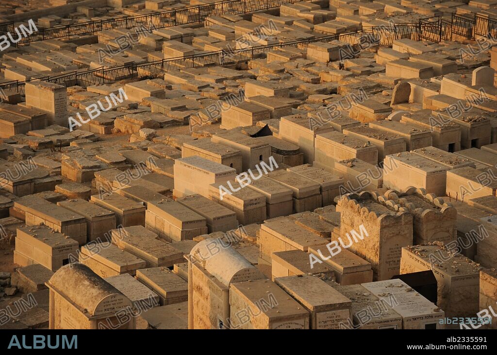 Israel. Jerusalem. Mount of Olives Jewish Cemetery. Most ancient and important cemetery in Jerusalem.