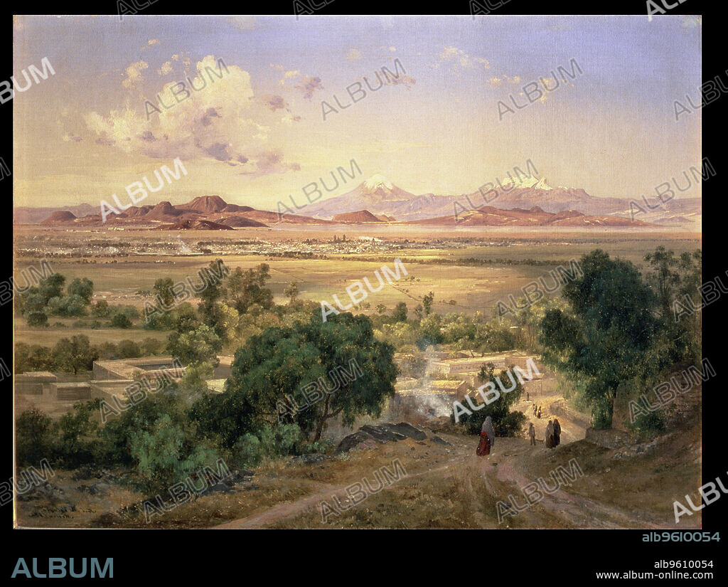 'The Valley of Mexico from the hills of Tacubaya', oil, 1894 by Jose Maria Velasco.