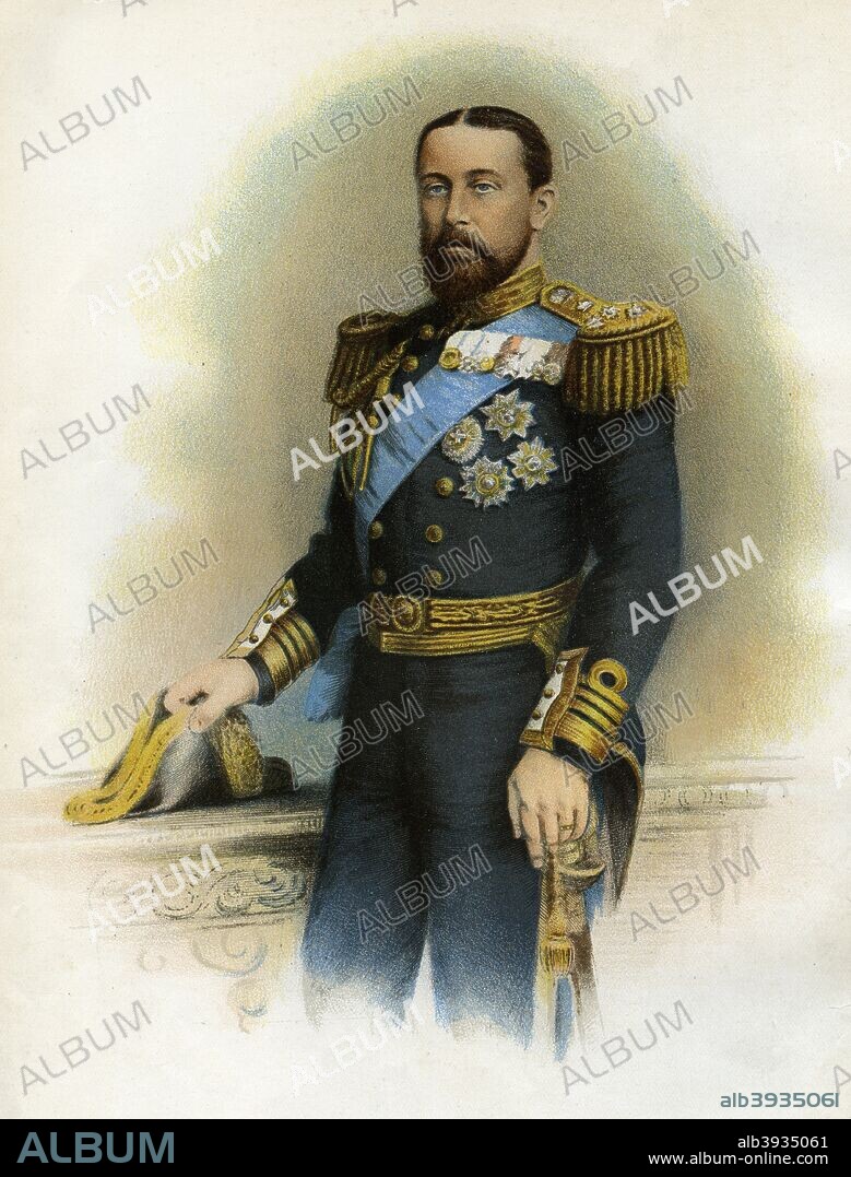 The Duke of Edinburgh, c1890-c1893. Prince Alfred (1844-1900), the second son and fourth of child of Queen Victoria and Prince Albert, joined the Royal Navy in 1858. He served as Admiral of the Fleet from 1893 until 1895. A print from Her Majesty's Navy Including its Deeds and Battles, by Lieut Chas Rathbone Low, Volume I, JS Virtue & Co, London, 1890-1893.