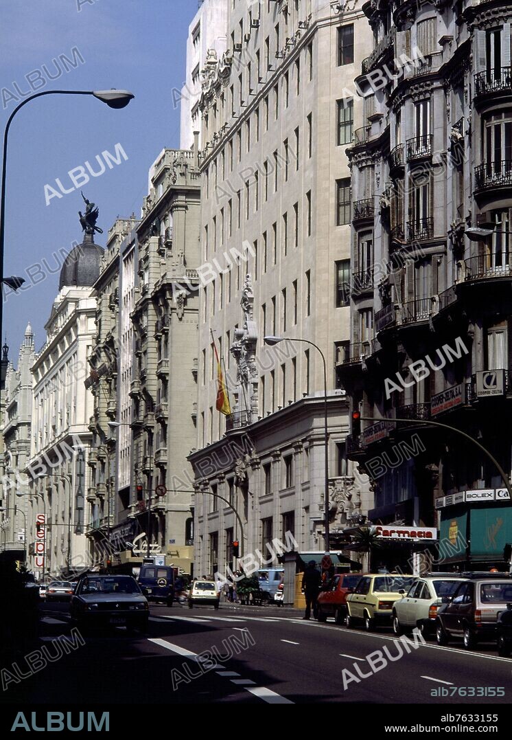 IGNACIO CARDENAS PASTOR (1898-1979). EDIFICIO DE TELEFONICA EN LA GRAN VIA DE MADRID SITUADO EN LA CALLE GRAN VIA 28 CONSTRUCCION DE 1929.