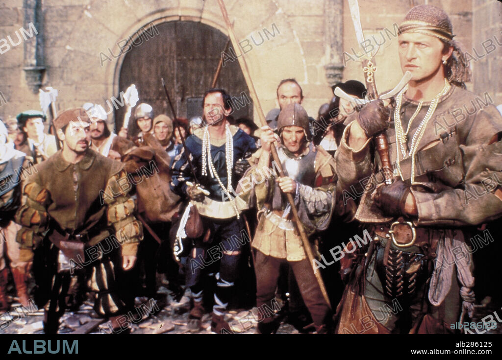 RUTGER HAUER dans FLESH+BLOOD, 1985, réalisé par PAUL VERHOEVEN. Copyright ORION PICTURES.