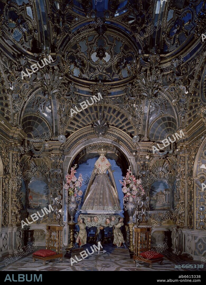 JOSE DE BADA NAVAJAS (1691/1756). CAMARIN DE LA VIRGEN DEL ROSARIO - SIGLO XVIII - BARROCO ESPAÑOL.