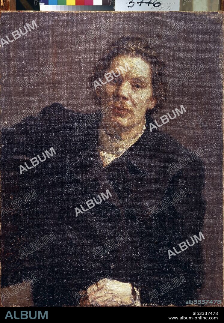 ILYA YEFIMOVICH REPIN. Portrait of the author Maxim Gorky (1868-1939).