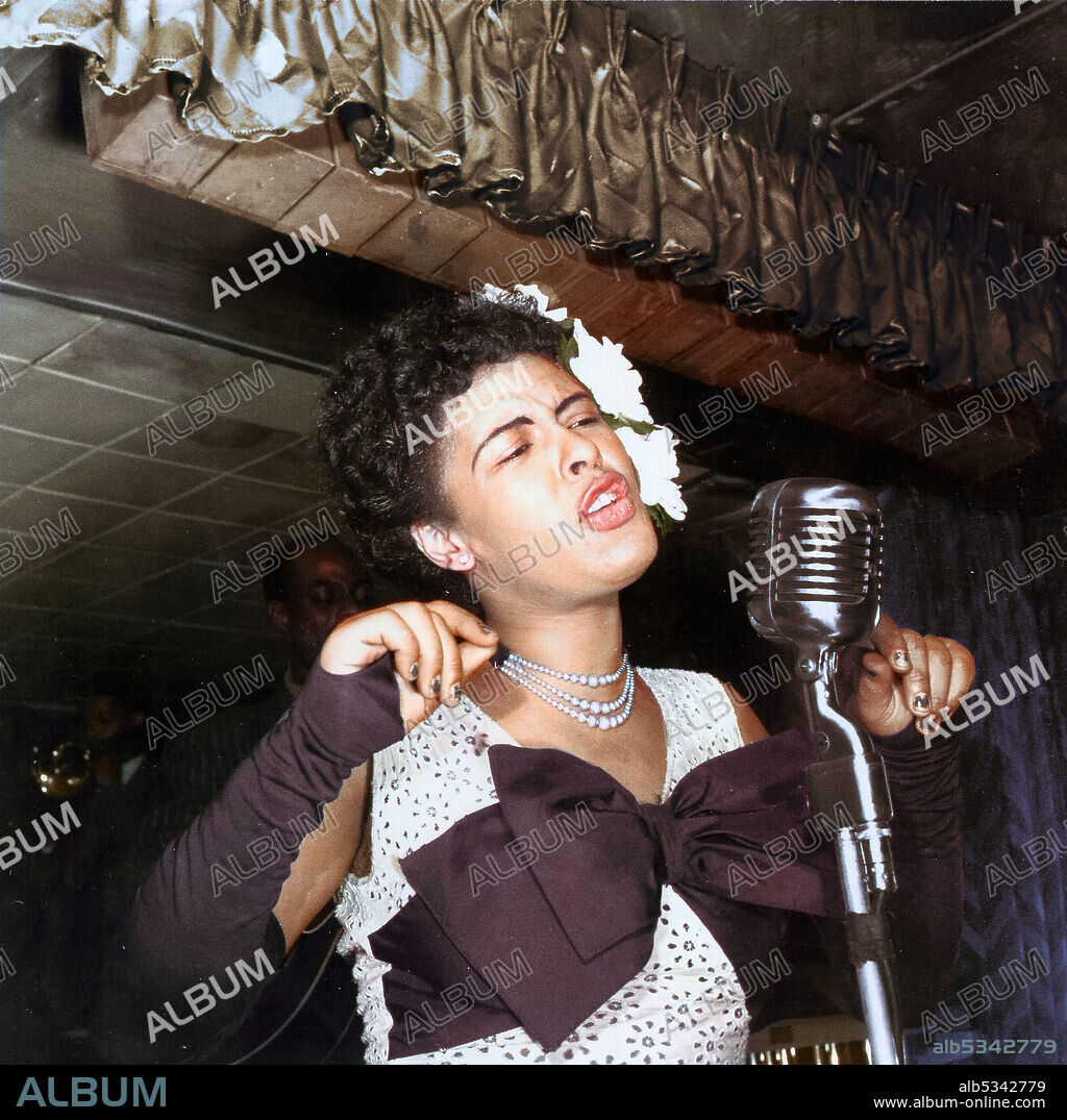 BILLIE HOLIDAY in BILLIE, 2019, directed by JAMES ERSKINE. Copyright Polygram Entertainment.