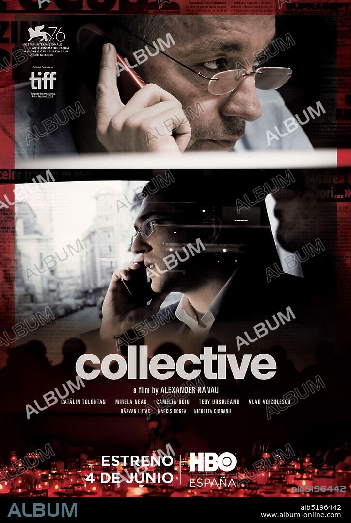 Plakat zu COLECTIV, 2019, unter der Regie von ALEXANDER NANAU. Copyright Alexander Nanau Production.