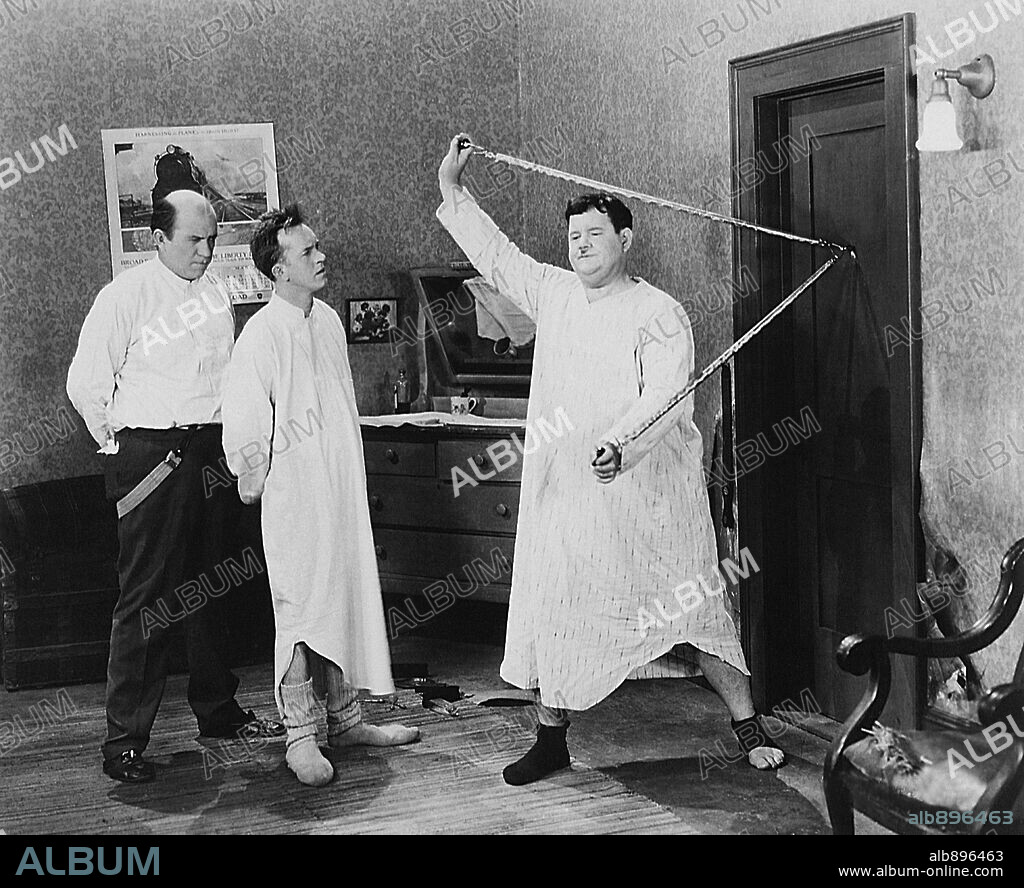OLIVER HARDY and STAN LAUREL in ANGORA LOVE, 1929, directed by LEWIS R. FOSTER. Copyright HAL ROACH/MGM.