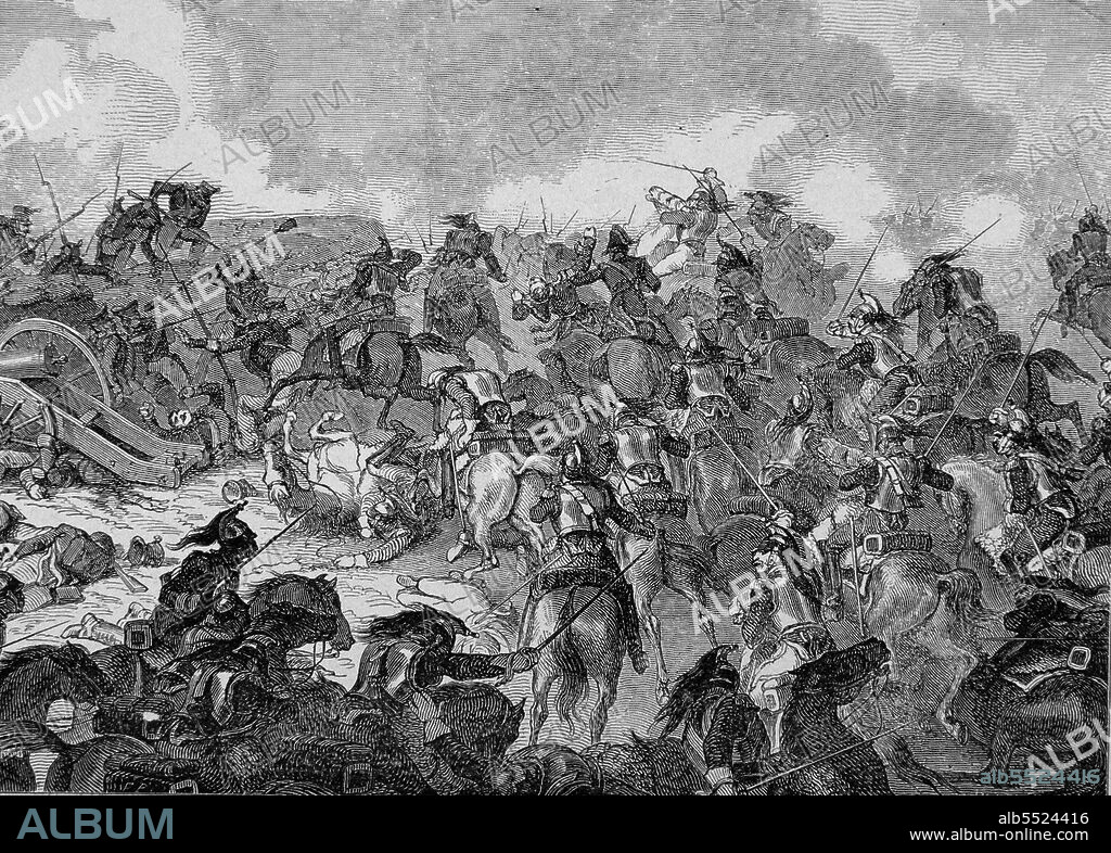 NAPOLEON I. EMPERADOR DE FRANCES . 1769 - 1821. " BATALLA DE MOSCU " EN 1812 , QUE TERMINO CON LA OCUPACION DE LA CIUDAD POR NAPOLEON.. GRABADO BIBLIOTECA NACIONAL . MADRID.
