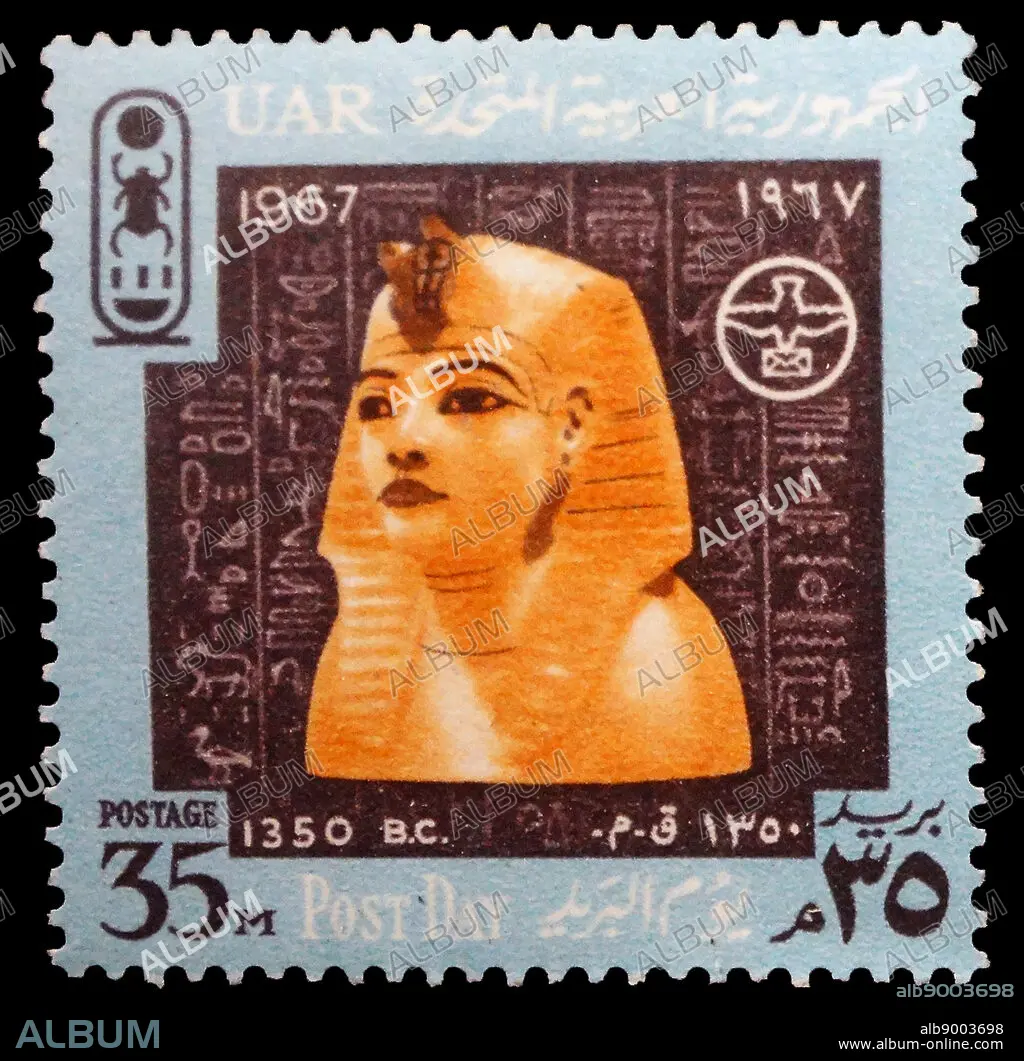 EGYPTIAN STAMPS ALUBUM エジプト切手集 King egypt postage stamp egypt postage hi-res stock